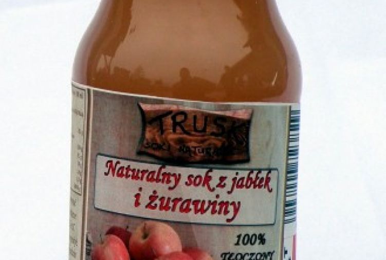 TRUSK Naturalny tłoczony sok z jabłek i żurawiny 230 ml